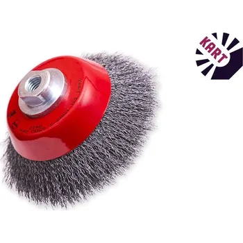 Brusný kartáč Hrnkový kartáč z vlnitého drátu 120 mm - ocel vlnitá, 0,30 mm , 120xM14