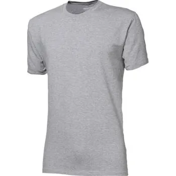 Pánská móda BAMBUS ORIGINAL pánské triko šedý melír M