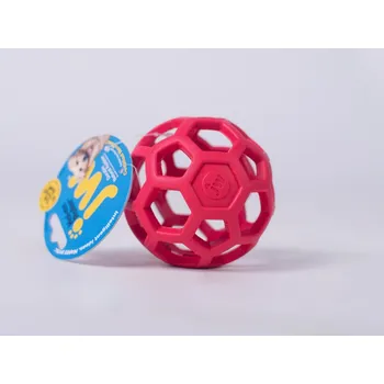 Hračka pro psa JW Hol-EE děrovaný míč Medium 11 cm Barvy: červená