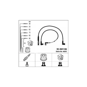 Zapalovací kabel Sada kabelů pro zapalování NGK RC-BW1106