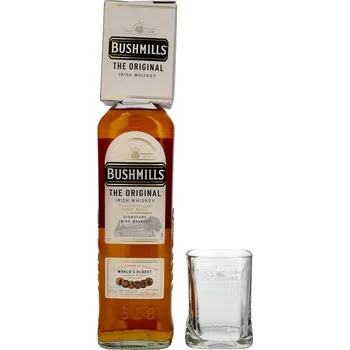 Whisky BUSHMILLS ORIGINAL 40% 1l + SKLO(kazeta)