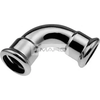 rozdělovač topení KAN-therm Steel Koleno z uhlíkové oceli lisovací 90° pro topení, profil "M", A/A 42 mm, 1509068042