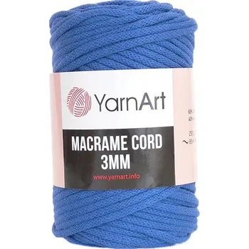 Příze YarnArt Příze Macrame Cord 772, 3 mm - modrá