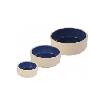 Miska pro psa Miska keramická pes bílá/modrá 1l 18cm TR 1ks
