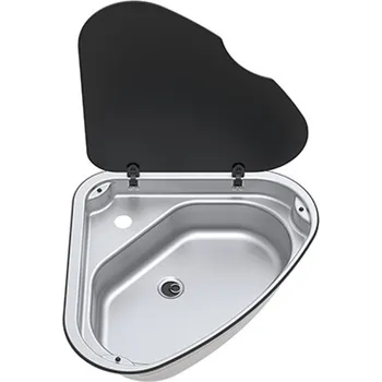 Nerezový dřez Vestavný dřez Thetford Basic Line 33, levý