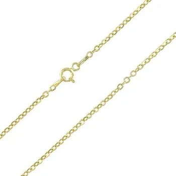 Řetízek Stříbrný pozlacený řetízek rolo open délka řetízku 55cm
