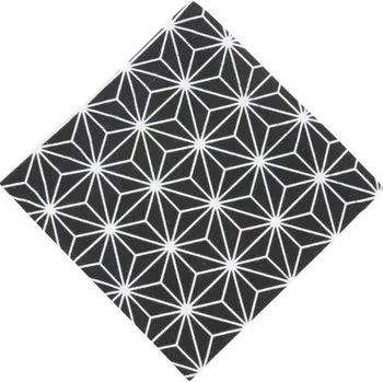 prostírání Bavlněné ubrousky Linjer grafit 2-set 45x45, Nyblom Kollen Švédsko