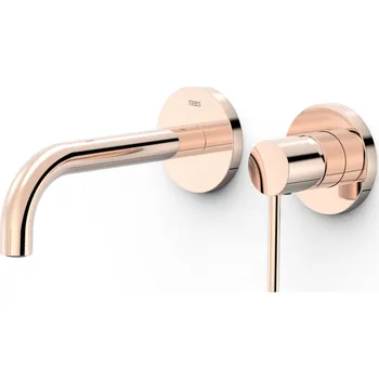 Tres Study Exclusive Podomítková baterie, ramínko 177 mm, růžové zlato, 26230001OP