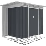 IWHome Zahradní domek HYPNOS A 3,65 m² antracit + podlahová konstrukce HYPNOS A IWH-10230028 + IWH-10240011