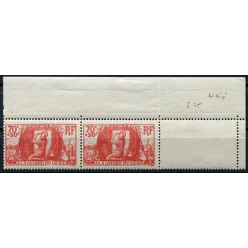 Poštovní známka Post France (1939) MiNr. 441 ** - 2 bl + K - Francie - Stavba památníku I. sv. války