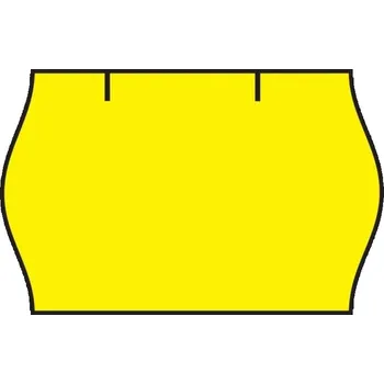 Samolepící etiketa Etikety cenové Contakt, 25 x 16 mm, neonově žlutá