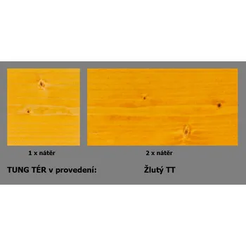 barva a nátěr na dřevo BBB barvy TUNG tér 0,9 L žlutý TT