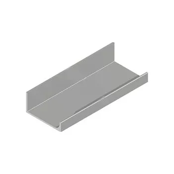 Nábytkové kování Madlo U09, dĺžka profilu 3,5 m, barva bílá matná