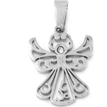 Přívěsek BRUNOshop.cz Přívěsek ANDÍLEK s kamínkem