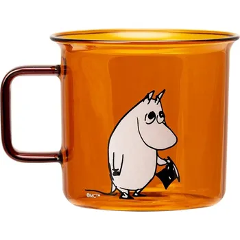 Skleněný hrnek Moominpappa 0,35l, čirý Muurla Muminci
