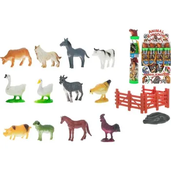 Figurka M.T. Zvířátka farma 3-6 cm s doplňky