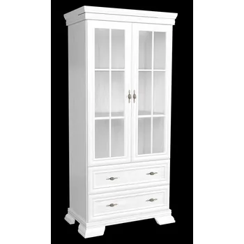 Knihovna Eoshop Vitrína Lora WRK2, borovice andersen, lamino