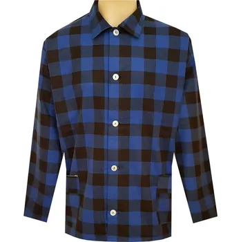 Pánské pyžamo Pánský Pyžamový Kabátek Flanelový FOLTÝN PPKF12 Velikost: M, Materiál: Flanel