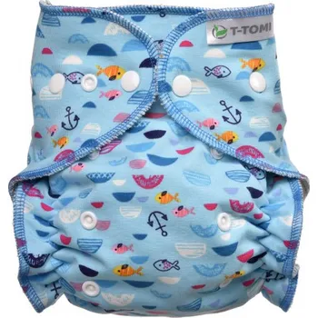 Přebalování T-TOMI Kalhotková plena - přebalovací set patentky, blue Sea