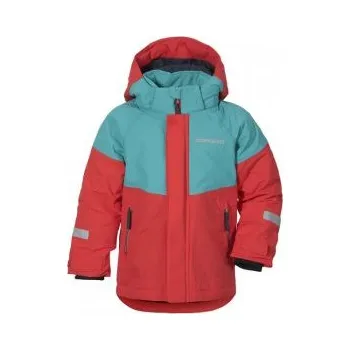 Didriksons Lun JR červená-zelená 503825-461 vel. 90; Červená bunda + DÁREK DLE VÝBĚRU!