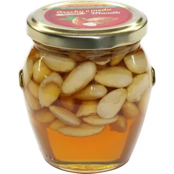 Včelařství M+M – ořechy v medu – mandle – 240 g