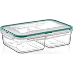Box 2,0 l FRESH dělený(2x1,0l),klick 24x17x7cm,transp.plast