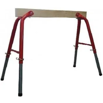 Koza na řezání dřeva Dribex Pracovní koza s nastavitelnou výškou červená