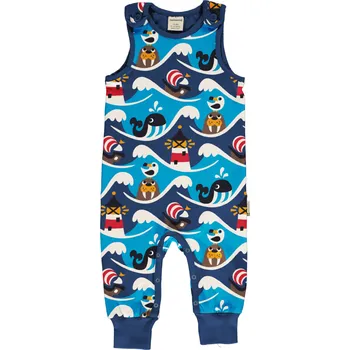 Kojenecký overall Dětský overal dlouhý bez rukávů Mrož a velryba Maxomorra Velikost: 62/68
