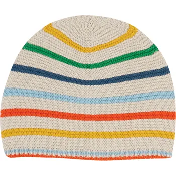 Kojenecká čepice Dětská pletená čepice Barevné pruhy Frugi Velikost: 0-6m