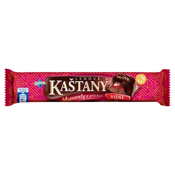 Čokoládová tyčinka Nestlé Orion Ledové Kaštany 45 g višeň