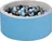 Baby Nellys Bazén 90 x 40 cm + 200 balónků, modrý
