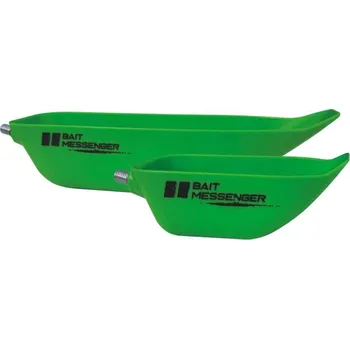 Vrhač návnad Zakrmovací lopatka Bait Messenger zelená velikost L: 26 x 7cm