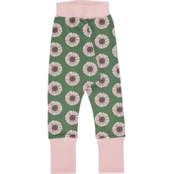 Dětské tepláky se sníženým rozkrokem Růžové květy Maxomorra Velikost: 74/80