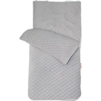 Fusak Bavlněný fusak prošívaný, velvet , 45 x 95 cm - šedý