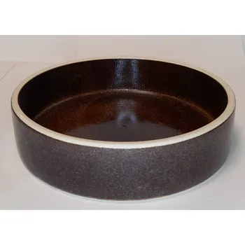 Pro ptáka Krmítko keramické průměr 24 cm hnědé