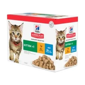 Krmivo pro kočku Hill's SP Cat Kitten Chicken&Fish kaps. 12x85g