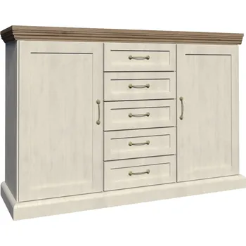 Komoda Eoshop Komoda Kingdom D2K, severská borovice / divoký dub, lamino