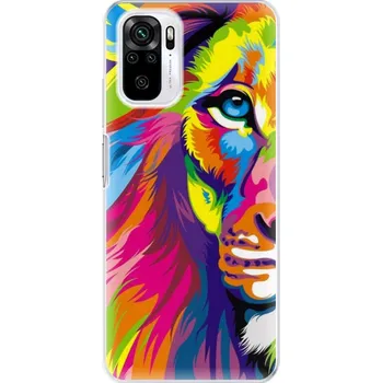 Pouzdro na mobilní telefon Odolné silikonové pouzdro iSaprio - Rainbow Lion - Xiaomi Redmi Note 10 / Note 10S