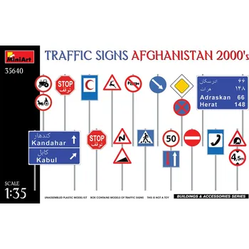 Plastikový model 1/35 Afghanistan Traffic Signs 2000's