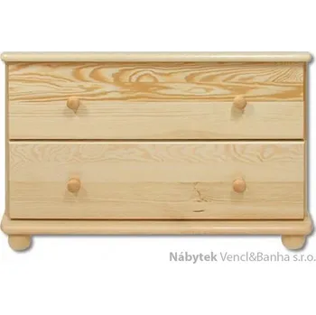 Ložnice Drewmax Dřevěná komoda, prádelník z masivního dřeva borovice KD102 Pacyg
