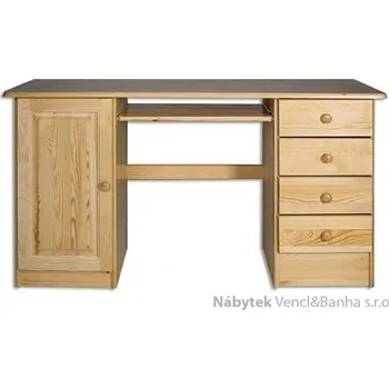 Psací stůl Drewmax dřevěný psací stůl, PC stolek z masivního dřeva BR115 pacyg