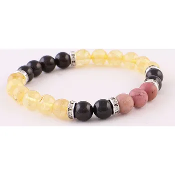 Souprava šperků Náramek citrín rhodonit a granát