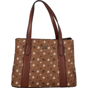 Kabelka Trendy koženková kabelka přes rameno Judy, koňakově hnědá