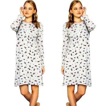 Dámská košilka La Penna šedá s růžemi XXL