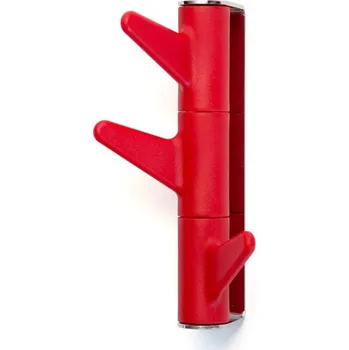 Věšák Inno Věšák na zeď Oka, 3 háčky / červený