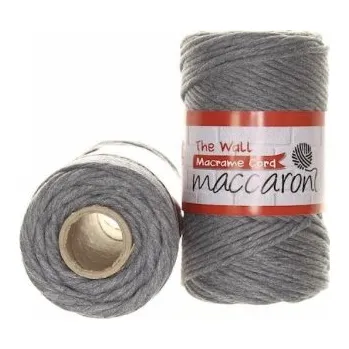 Příze The Wall tmavě šedá 3 mm 102