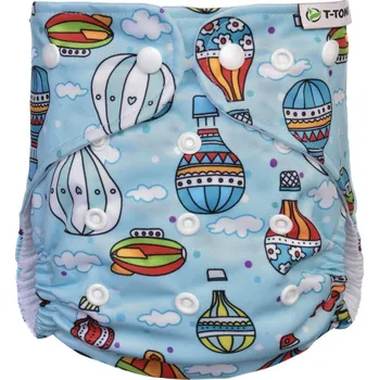 Plenkové kalhoty T-TOMI Kalhotková plena AIO - přebalovací set patentky, air balloons
