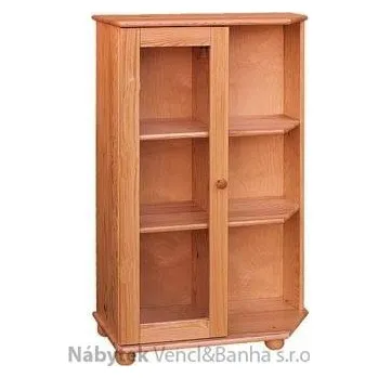 Knihovna dřevěná knihovna, vitrína z masivního dřeva borovice drewfilip 12