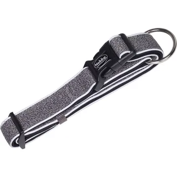Obojek pro psa Nobby CAYO obojek nylon reflexní šedá XS-S 25-35cm