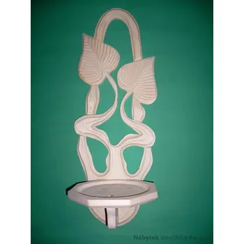 Stojan na květiny Krzywicka dřevěný květinový stojánek pod kytky, dřevořezba kryn 3